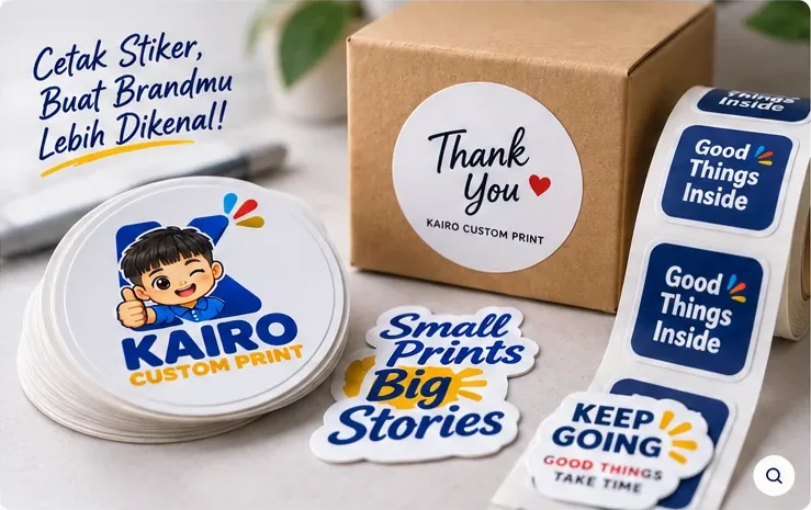 Stiker KAIRO dan label kemasan